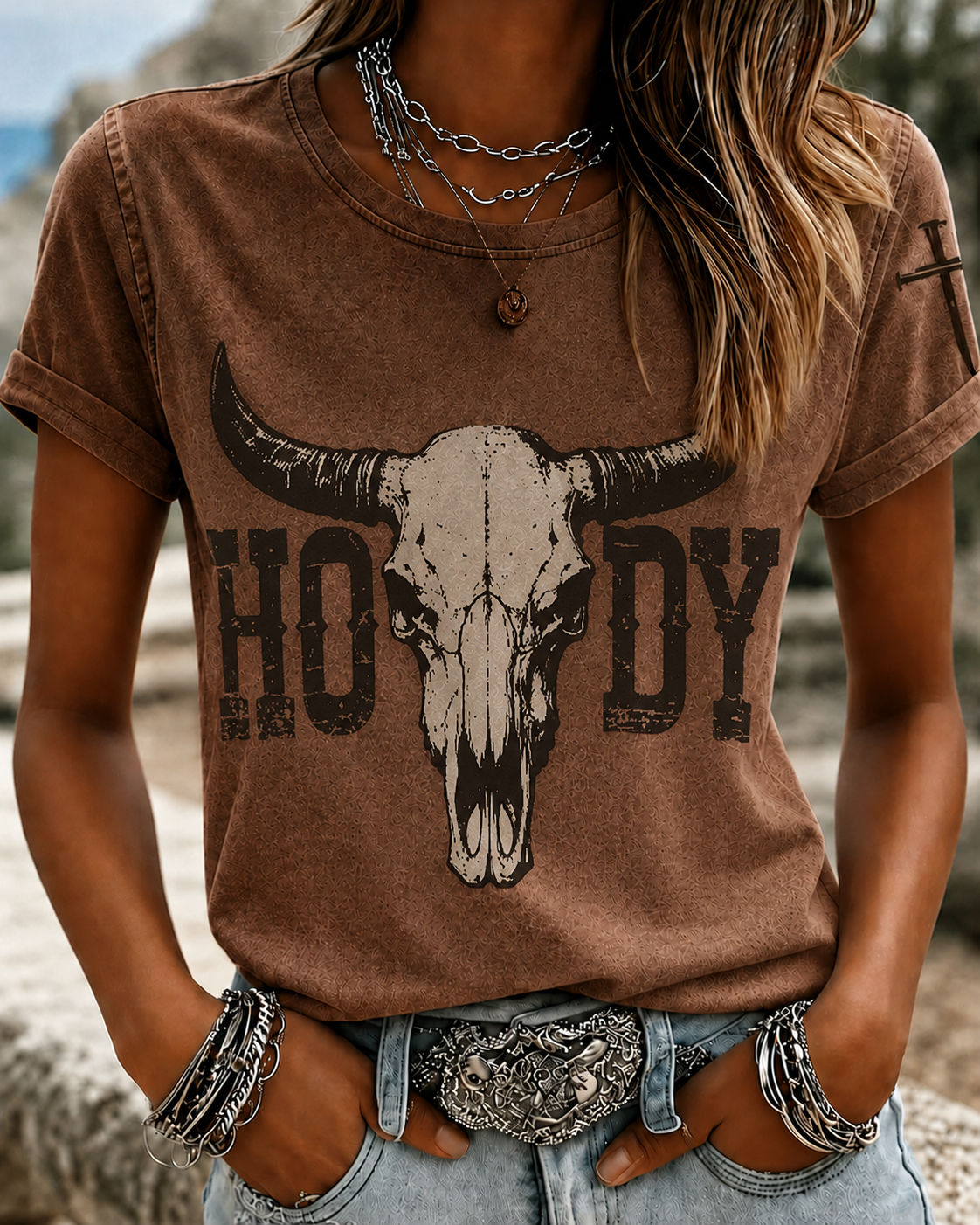 Women'S Clothing Belief Western Art Printed Casual T-Shirt