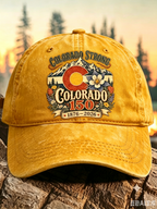 Retro Colorado Environmental Protection Print Baseball Cap