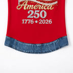 Women's America Flag Print Sleeveless Top