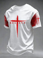 Men's Faith Printed Casual T-shirt