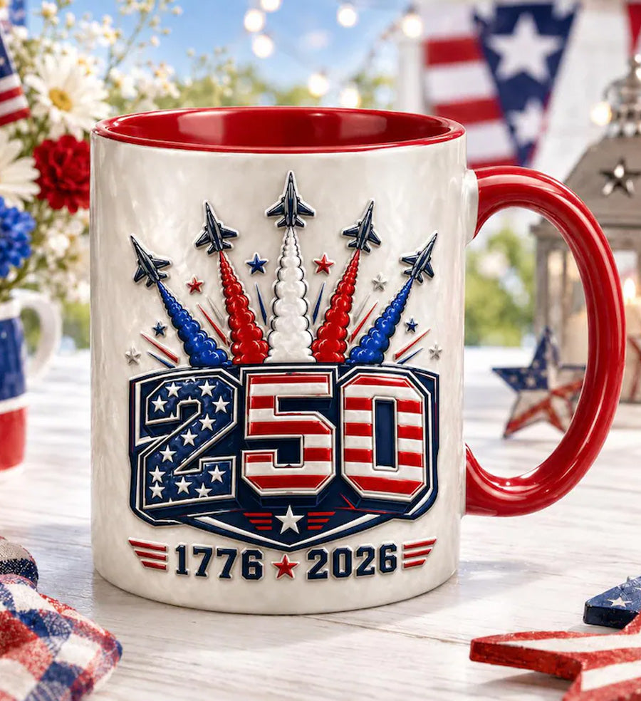 USA 250th Anniversary Accent Mug