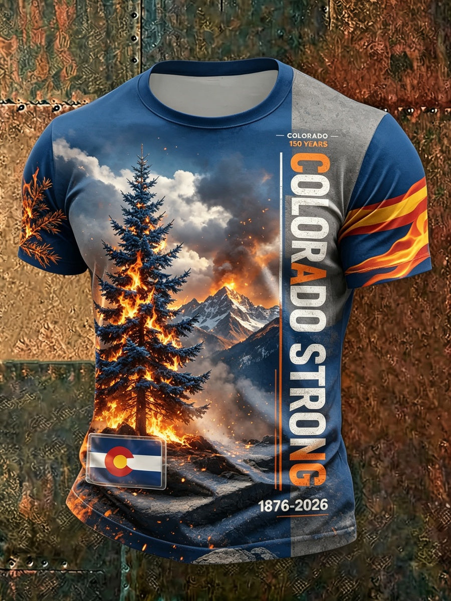 Men's Colorado Strong Printed Commemorative T-Shirt