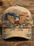 Unisex Retro 250th Anniversary Printed Hat