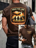 Men's Forest Fire Print T-Shirt
