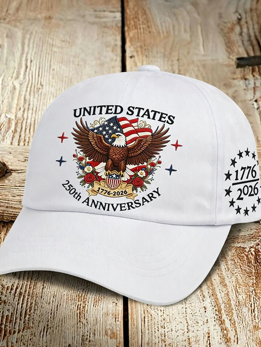 Unisex 250Th Anniversary Founding Celebration Printed Baseball Hat For Independence Day In The United States