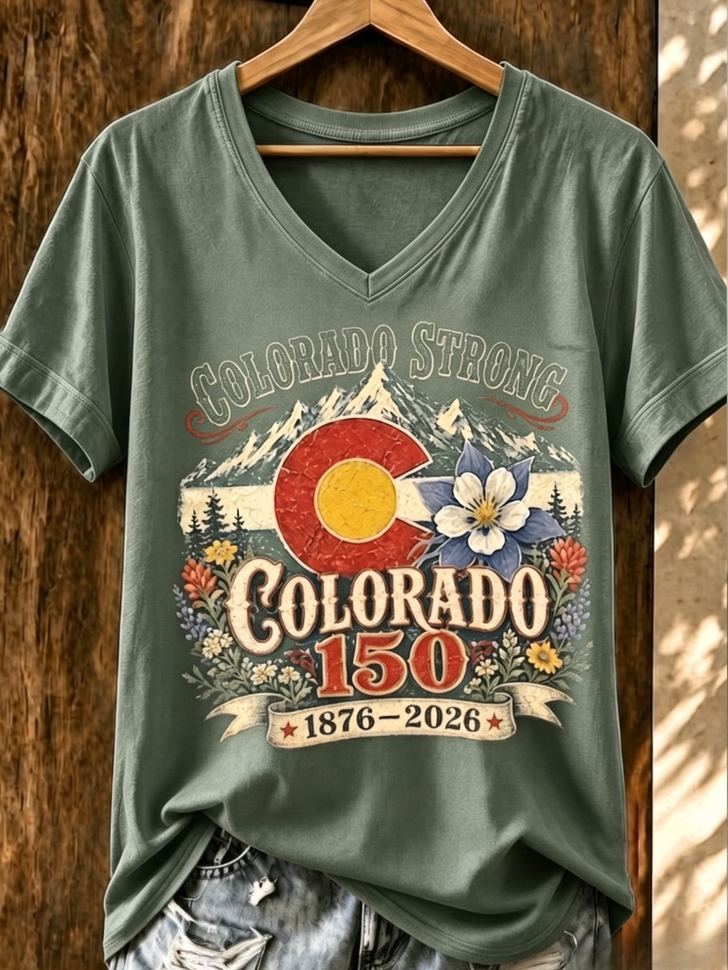 Women's Casual Colorado Strong T-shirt