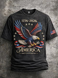 Men'S American Flag Commemorative 250Th Anniversary Classic Pattern Short Sleeve T-Shirt