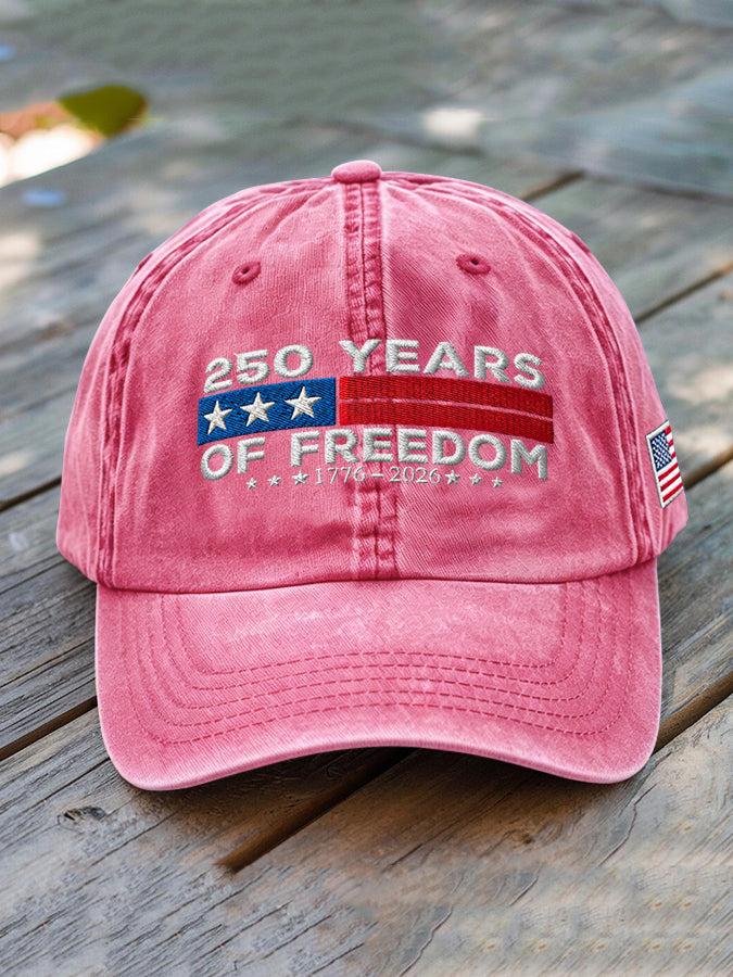 Unisex USA Anniversary Celebration FREEDOM Print Hat