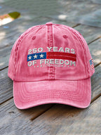 Unisex USA Anniversary Celebration FREEDOM Print Hat