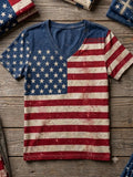 Women's 250 Years Of Vintage Patriotic V-Neck
